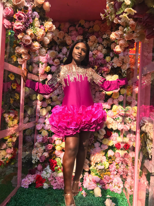 Kara Pink Mini Dress